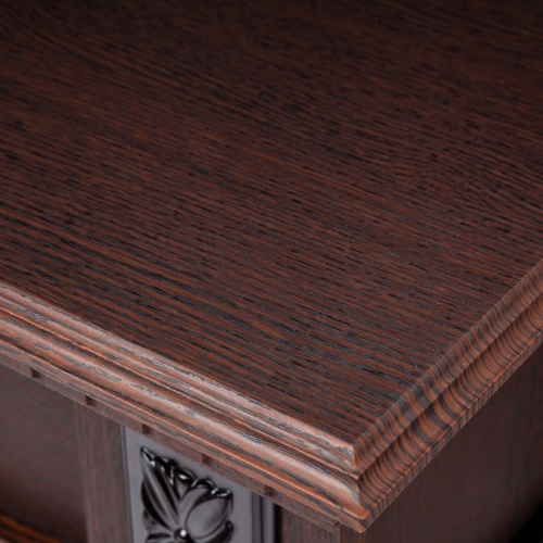 Каминокомплект LILIAN/НИКОЛЬ Орех с очагом Электроочаг MAJESTIC LUX/МАДЖЕСТИК фото 3