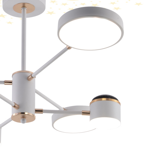 Светильник на штанге Escada 10255/6 LED*110W White/Gold фото 4 Светильник на штанге Escada 10255/6 LED*110W White/Gold фото 4