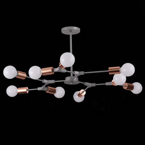 SLE106403-09 Светильник потолочный Серый, Розовое золото E27 9*60W PALARE фото 5