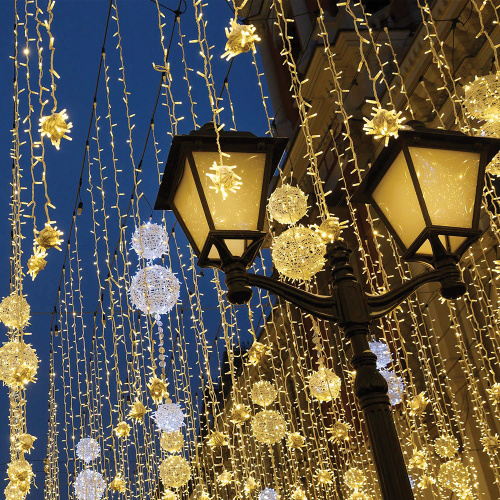 Светодиодная гирлянда Feron CL08 линейная 60м + 3м 230V 5000К, c питанием от сети, эффектом стробов, зеленый шнур фото 2