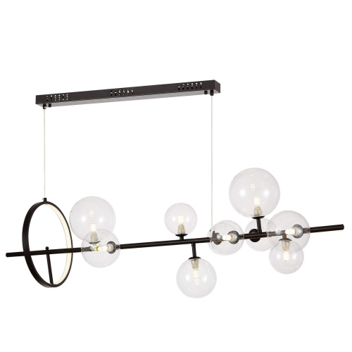 Подвесной светильник Lumina Deco LDP 7033-10 BK+CL Подвесной светильник Lumina Deco LDP 7033-10 BK+CL