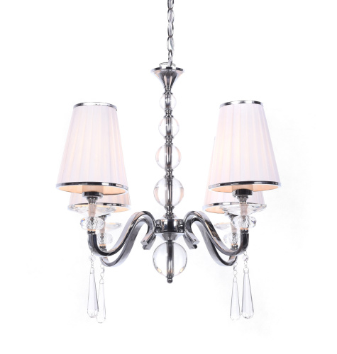 Хрустальная подвесная люстра Lumina Deco Federrica LDP 1158-4 WT фото 4 Хрустальная подвесная люстра Lumina Deco Federrica LDP 1158-4 WT фото 4