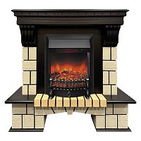Электрокамин RealFlame Stone ML STD античный дуб c очагом Fobos Lux Black RC