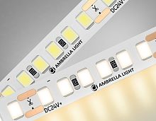 Светодиодная лента 24В 2835 180Led 14.4Вт/м 3000K IP20 5м
