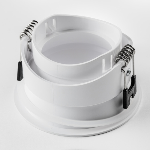 012906 Рамка (светильник) PVC д/LED-модулей 941хх и LED-ламп D50мм PIANO ROUND БЕЛЫЙ IP65 фото 3