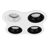 Комплект из светильников и рамки Lightstar Domino Round (214646+214606+214607+214607+214607) D64606070707