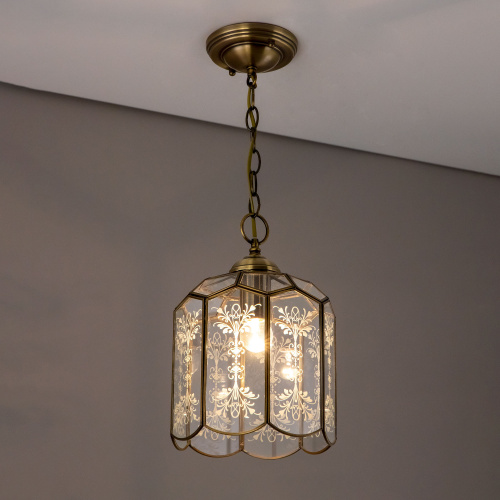 Citilux Витра-2 CL442210 Подвесной светильник витражный Бронза фото 11 Citilux Витра-2 CL442210 Подвесной светильник витражный Бронза фото 11