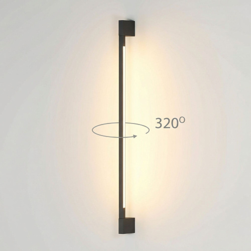 Настенный поворотный светильник Argos 3000K черный IP54 35122/D черный фото 4