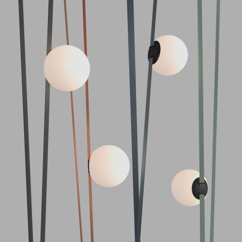 DK5552-BK Cветильник для трека-ремня Belty, серия Orb, со светодиодом, D180*H181мм, 48V DC, 10W, RA90, 120°, 4000K, IP20, белый, акрил фото 5