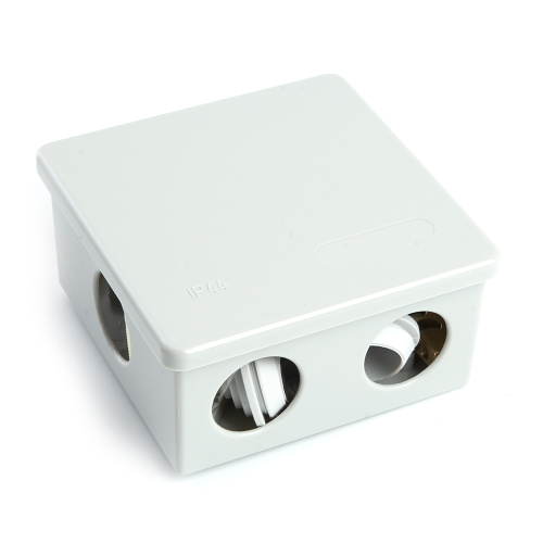 Коробка разветвительная уравнивания потенциалов (КУП) STEKKER EBX20-36-44, 85*85*40мм, 6 вводов, IP44, светло-серая (GE41360) фото 4