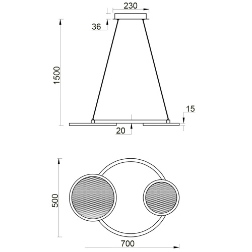 Подвесной светильник Vele Luce Medusa VL7272P02 фото 3
