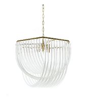 Хрустальная подвесная люстра Lumina Deco Weddini LDP 6001-600 GD+CL