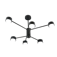 Светильник потолочный GX53 15Wx6, 230V, черный, AL270 GELA  Feron