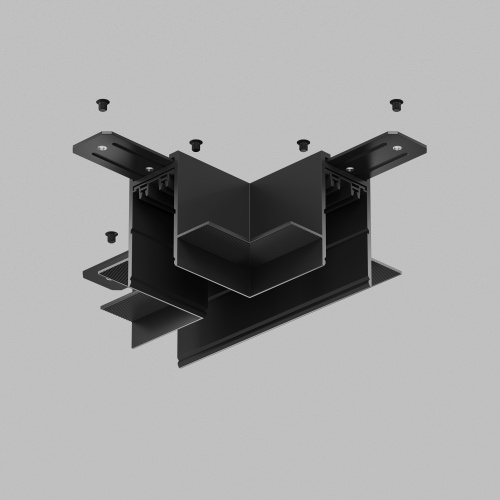 TR2113-BK Коннектор трека SMART для ГКЛ , \"Т\" образный, механический , черный.