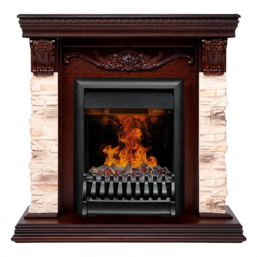 Электрокамин RealFlame Patricia NT орех c 3D Oregan Электрокамин RealFlame Patricia NT орех c 3D Oregan