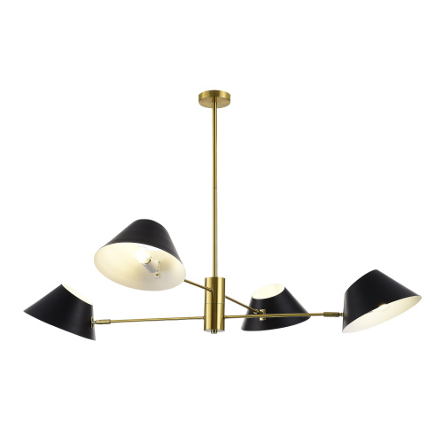 SLE1253-343-04 Светильник подвесной Латунь/Черный, Белый E14 4*60W NORBI фото 5