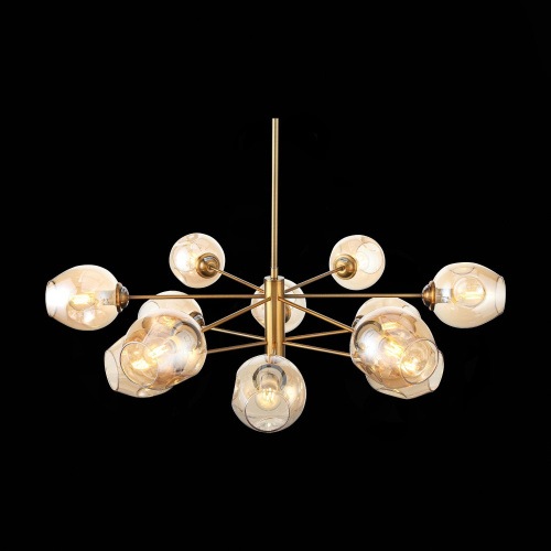 SL1500.203.12 Светильник подвесной ST-Luce Золотистый/Янтарный E14 12*40W FOVIA фото 9