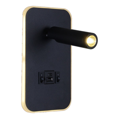 Настенный светодиодный светильник Reluce 86204-9.2-001KT LED12W+USB BK фото 9