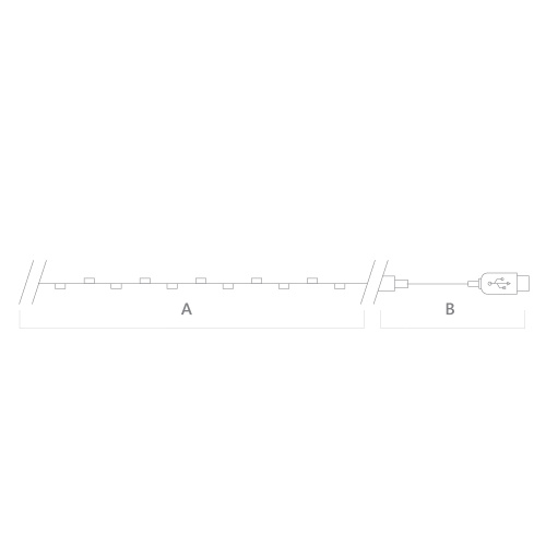 Гирлянда линейная Feron CL576 Роса, статичная, 10м USB мультиколор , прозрачный шнур фото 4 Гирлянда линейная Feron CL576 Роса, статичная, 10м USB мультиколор , прозрачный шнур фото 4