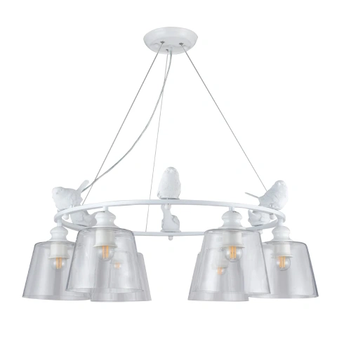 Подвесная люстра Arte Lamp PASSERO A4289LM-6WH Подвесная люстра Arte Lamp PASSERO A4289LM-6WH