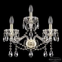 Бра хрустальные 5413B/2+1/165 G Clear/M-1G Bohemia Ivele Crystal (Богемия Ивеле Кристалл)