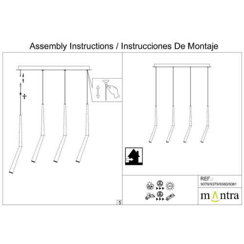 Потолочное основание Mantra Modular Light Florones 9380 фото 10