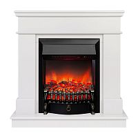 Электрокамин RealFlame Selena STD WT молочный с очагом Fobos Lux Black RC