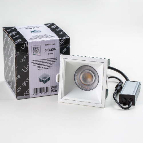 385236 Светильник CICLONE QUAD 12W LED 923LM 36G БЕЛЫЙ 3000K IP65 фото 2 385236 Светильник CICLONE QUAD 12W LED 923LM 36G БЕЛЫЙ 3000K IP65 фото 2