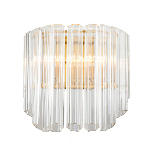 Настенный светильник Vittoria 2C brass/clear Настенный светильник Vittoria 2C brass/clear