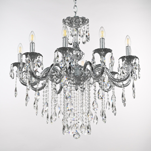 Люстра с хрустальными подвесками AL79101/10/250 B Ni Bohemia Ivele Crystal (Богемия Ивеле Кристалл) фото 4 Люстра с хрустальными подвесками AL79101/10/250 B Ni Bohemia Ivele Crystal (Богемия Ивеле Кристалл) фото 4