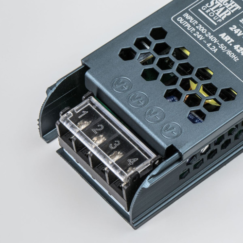 Тросовая система 5м и блок питания на 100W (max мощность ленты 18W/метр) Corda Lightstar (418005+418990+424100) 100CORDA5 фото 7