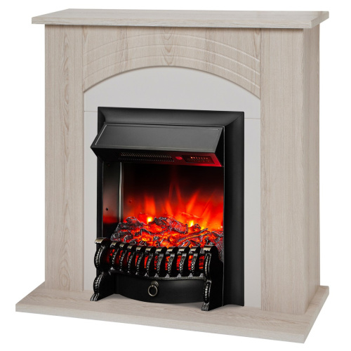 Электрокамин RealFlame Hanna STD LO светлый дуб с очагом Fobos Lux Black RC фото 3 Электрокамин RealFlame Hanna STD LO светлый дуб с очагом Fobos Lux Black RC фото 3