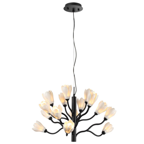5090/15 MODERN ODL25 553 черный матовый/белый/фарфор Люстра G4 LED 15*5W GARDI фото 4 5090/15 MODERN ODL25 553 черный матовый/белый/фарфор Люстра G4 LED 15*5W GARDI фото 4