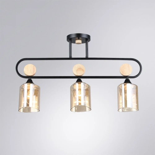 Потолочная люстра Arte Lamp GLAMORE A5076PL-3BK фото 2