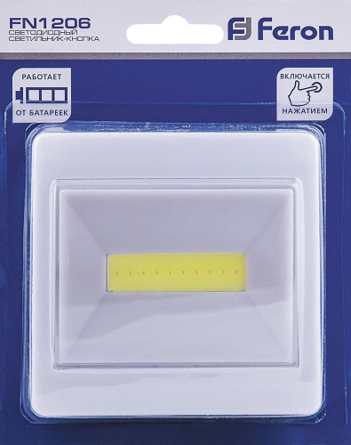 Светодиодный светильник-кнопка  Feron FN1206  3W, белый фото 2