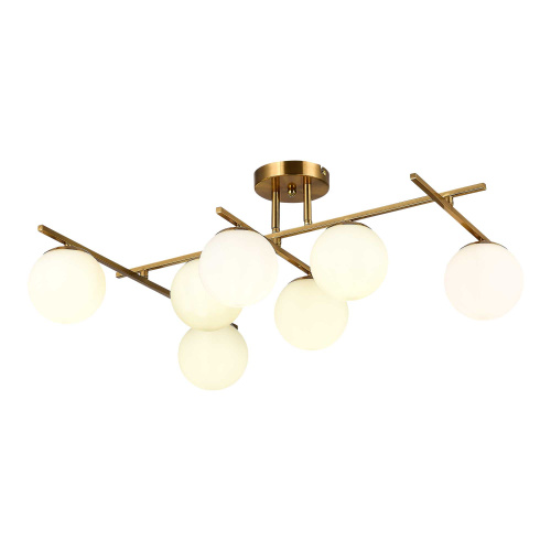 SLE1195-302-07 Светильник потолочный Латунь/Белый E14 7*40W SIERRA фото 7