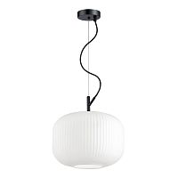 4754/1 PENDANT ODL21 411 белый/черный Подвес E27 60W ROOFI