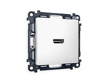 Комплект механизма розетки HDMI 2.0 AMBRELLA VOLT ALFA Белый матовый 40V/500mA 2.0GHz 5-18Gbit/s QUANT (AP1340, VM222) MA134010