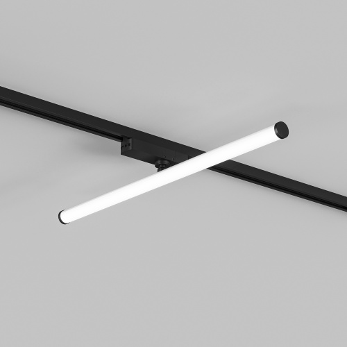 DK6648-BK Поворотный однофазный трековый светильник STROM со светодиодом L600mm 220V 15W 150° 4000K IP20 черный алюминий/акрил фото 5