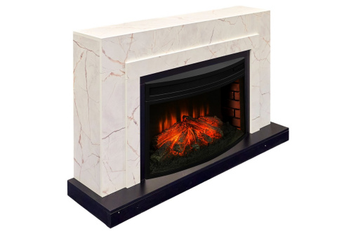 Каминокомплект НОРМАН Оникс/Уни Неро с очагом Электроочаг FIRESPACE/ФАЕРСПЕЙС 33W фото 2