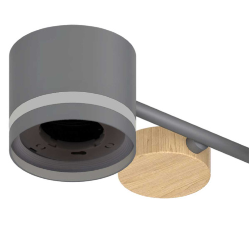 Люстра Reluce 68730-0.3-10 GX53 GREY+WOOD фото 2 Люстра Reluce 68730-0.3-10 GX53 GREY+WOOD фото 2