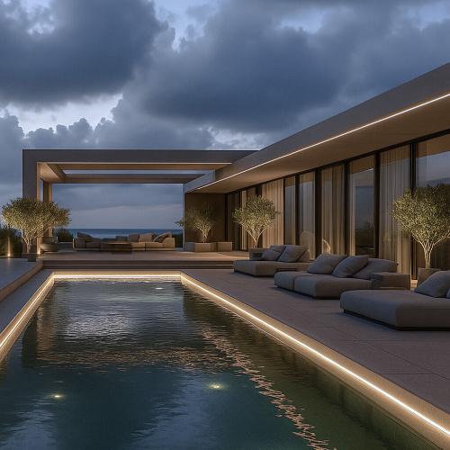 Лента светодиодная 480Led 14W IP68 4200K дневной белый, 5м COB 24V 480Led 14W IP68 фото 2