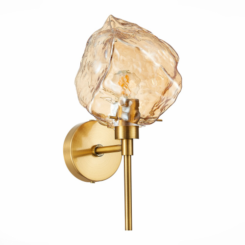 SL1175.301.01 Бра ST-Luce Латунь/Янтарный E14 1*40W PORTICI фото 2