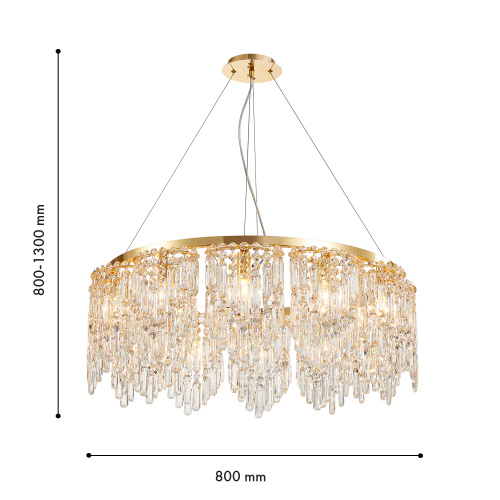 Подвесная люстра Favourite 4724-12P Диадем/Diadem фото 5 Подвесная люстра Favourite 4724-12P Диадем/Diadem фото 5
