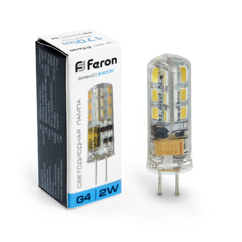 Лампа светодиодная Feron LB-420 G4 2W 12V  6400K фото 3
