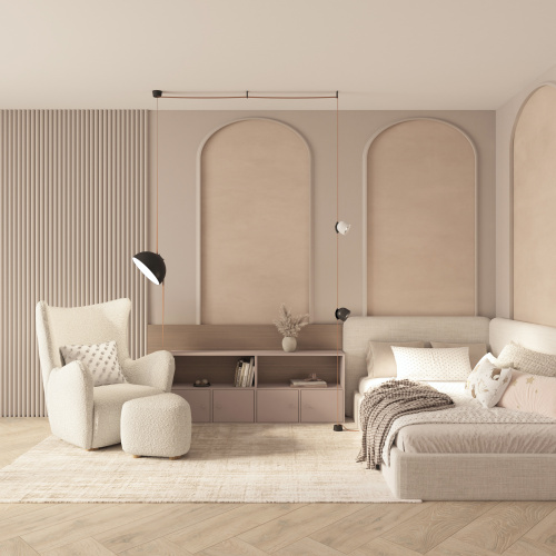 DK5540-BK Поворотный светильник для трека-ремня Belty, серия Spot, со светодиодом, D100*H107мм, 48V DC, 12W, RA90, 38°, 4000K, IP20, черный, алюминий фото 2 DK5540-BK Поворотный светильник для трека-ремня Belty, серия Spot, со светодиодом, D100*H107мм, 48V DC, 12W, RA90, 38°, 4000K, IP20, черный, алюминий фото 2