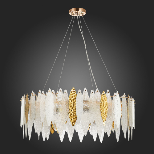 SL1224.203.10 Люстра подвесная ST-Luce Золотистый/Прозрачный, Белый E14 10*60W LASTRA фото 9