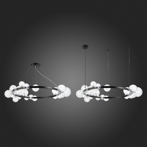 SL1165.403.24 Светильник подвесной ST-Luce Черный/Прозрачный G4 24*5W NECTON фото 2 SL1165.403.24 Светильник подвесной ST-Luce Черный/Прозрачный G4 24*5W NECTON фото 2