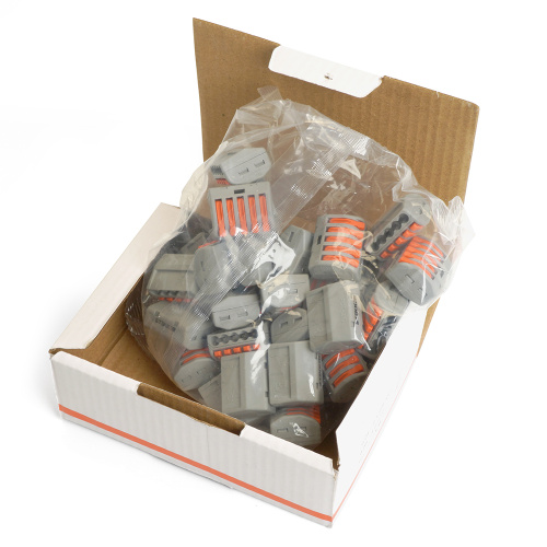 Клемма строительно-монтажная 5-проводная STEKKER, LD222-415 фото 2