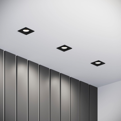 Светильник встраиваемый City GU10 черный 25055/01 фото 2